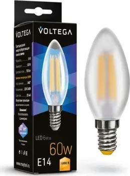 Voltega Crystal Candle matt 6W 3000K E14