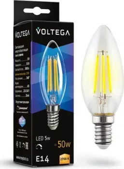 Voltega Crystal Candle 5W 2700K E14 DIM