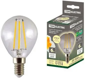 TDM Electric G45 6 Вт 2700 К E14 SQ0340-0277