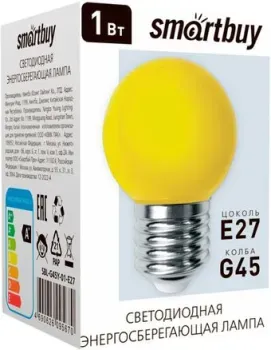 SmartBuy G45-01W/E27 SBL-G45Y-01-E27