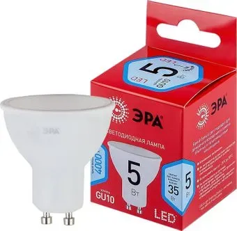 ЭРА RED LINE LED MR16-5W-840-GU10 R
