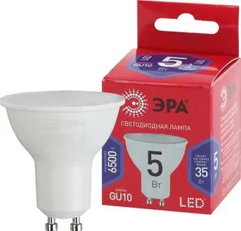 ЭРА RED LINE LED MR16-5W-865-GU10 R