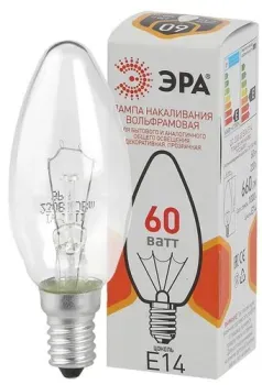 ЭРА B36 60 Вт Е14 230В ДС 60-230-E14-CL