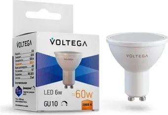 Voltega Simple MR16 6W 2800K 110° GU10 DIM 8457