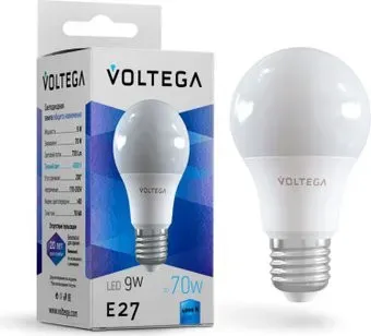 Voltega Simple A60 9W 4000K E27 8443