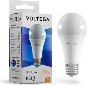 Voltega Simple A60 15W 2800K E27 7156