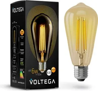 Voltega Loft Led ST64 6W 2800K E27 5526