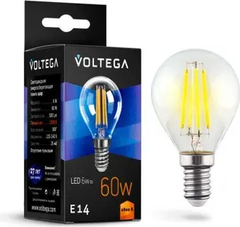 Voltega Crystal Globe 6W 2800K E14 7021