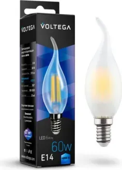 Voltega Crystal Candle wind matt 6W 4000K E14 7026