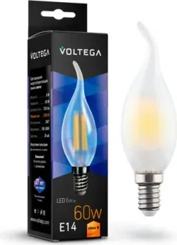 Voltega Crystal Candle wind matt 6W 2800K E14 7025