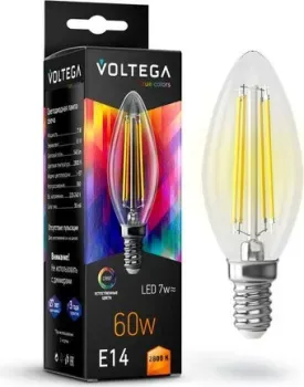 Voltega Crystal Candle 7W 2800K E14 CRI97 7152