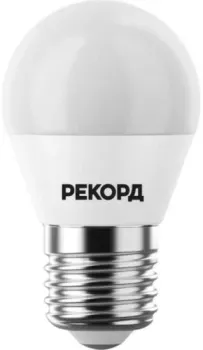 Рекорд LED P45-U 8W Е27 3000К