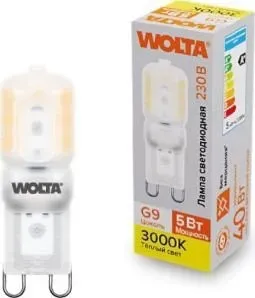 Wolta WSTD-JCD-5W3KG9-P 5Вт 3000K G9