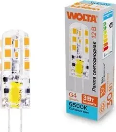 Wolta WSTD-JC-12V3W6KG4-S 3Вт 6500K G4
