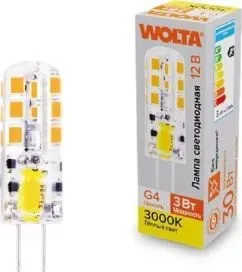 Wolta WSTD-JC-12V3W3KG4-S 3Вт 3000K G4