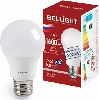 Bellight A65 20W 4000К E27