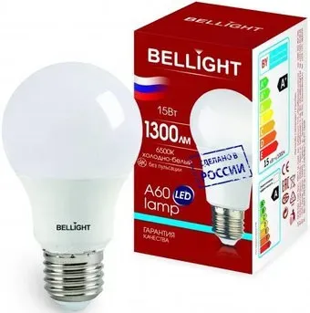 Bellight A60 15W 6500К E27