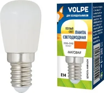 Volpe E14 4W Y25 3000K для холодильников матовая UL-00006501