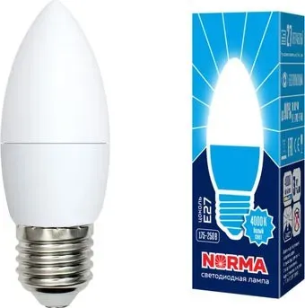 Volpe E27 11Вт С37 4000К Norma UL-00003814