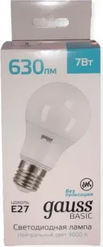 Gauss Elementary Basic E27 7W 4000K A60 10202272