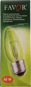 Favor E27 40W 230V свеча