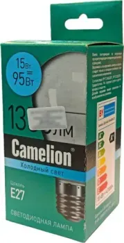 Camelion Е27 15Вт 4000K A65 15072