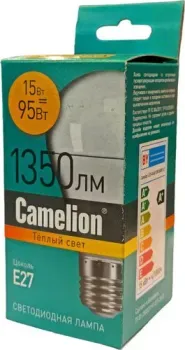 Camelion Е27 15Вт 3000K A65 15071