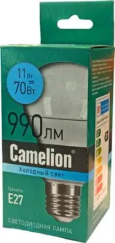 Camelion Е27 11Вт 4000K A60 15068
