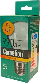 Camelion Е27 11Вт 3000K A60 15067