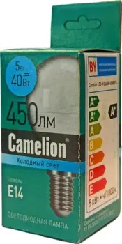 Camelion Е14 5Вт 4000K G45 15058