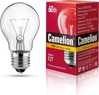 Camelion 60Вт 230V Е27 7277