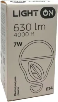 Light On LED-M G45 7W 4000K E14