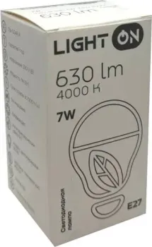 Light On LED-M G45 7W 4000K E27