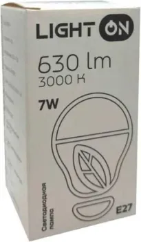 Light On LED-M G45 7W 3000K E27