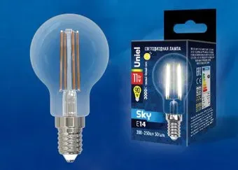 Uniel LED-G45-11W/3000K/E14/CL PLS02WH UL-00005176