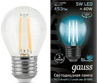 Gauss E27 5Вт 4100К 105802205 (10 шт)