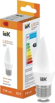IEK LED Candle C37 400lm 3000K E27