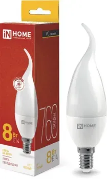 In Home LED-Свеча на ветру-VC 8Вт 230В Е14 3000К 760Лм 4690612030418
