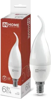 In Home LED-Свеча на ветру-VC 6Вт 230В Е14 4000К 540Лм 4690612030395