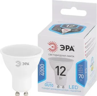 ЭРА STD LED MR16-12W-840-GU10 GU10 12 Вт софит нейтральный белый свет