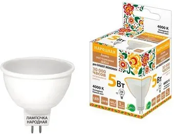 TDM Electric MR16-5 Вт-230 В-6500 К–GU5,3 SQ0340-1607