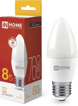 In Home LED-Свеча-VC 8Вт 230В Е27 3000К 760Лм 4690612020440