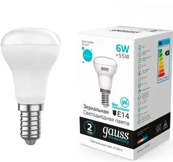 Gauss Elementary R50 6W 450lm 4100K E14 LED 63126