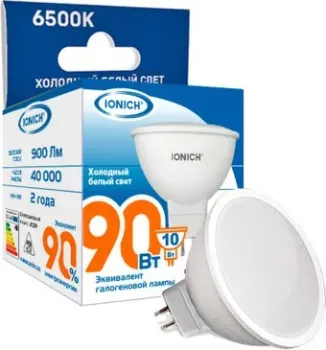 Ionich ILED-SMD2835-JCDR-10Вт-900Лм-230В-6500К-GU5.3 1791