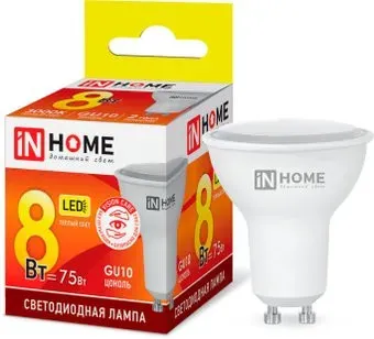 In Home LED-JCDRC-VC 8Вт 230В GU10 3000К 720Лм 4690612023427
