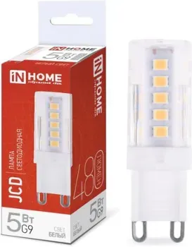 In Home LED-JCD 5Вт G9 4000К 480лм 4690612036328