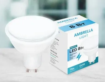 Ambrella LED MR16-DD 8W GU10 4200K 207794