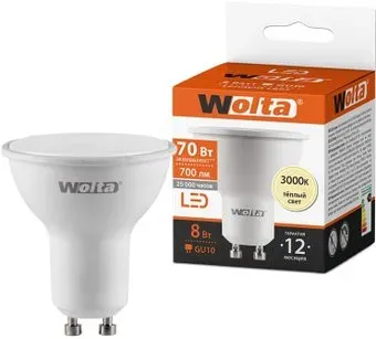 Wolta 25YPAR16-230-8GU10 8Вт 3000K GU10