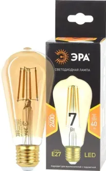 ЭРА F-LED ST64-7W-824-E27 gold Б0047664
