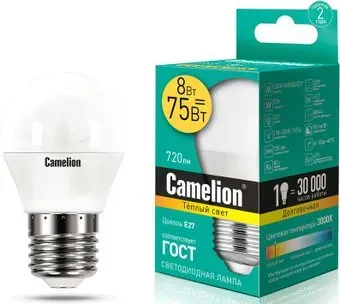 Camelion LED8-G45/830/E27 12392